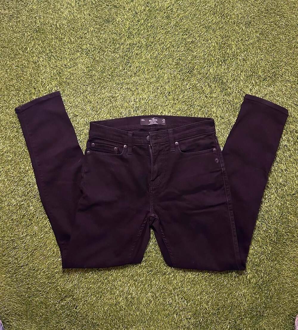Hollister Athletic Skinny Advanced Stretch Black Jeans W29 L32